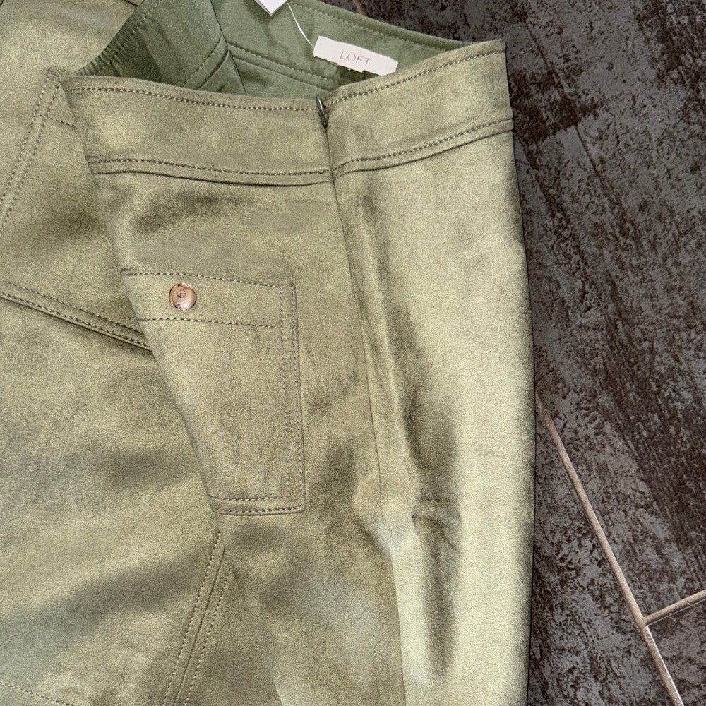 Loft Olive Green Women's Skirt - Picture 6 of 10